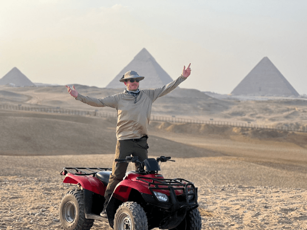 Quad Biking Adventure in Giza with Pyramids views