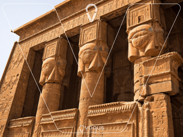 Visita al templo conservado de Dendera.