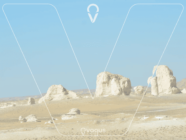 The Crystal Mountain and the white desert