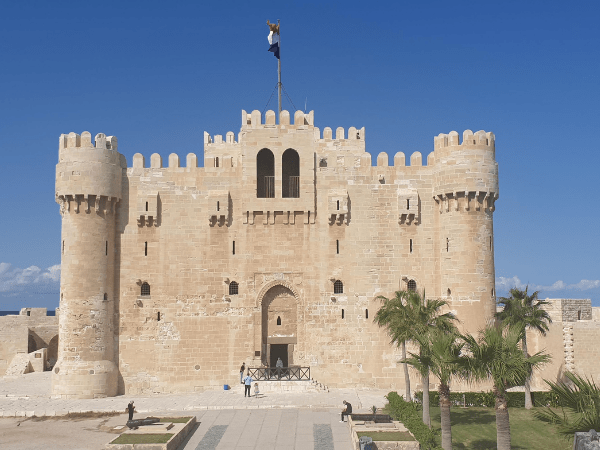 La ubicación del faro y la ciudadela.